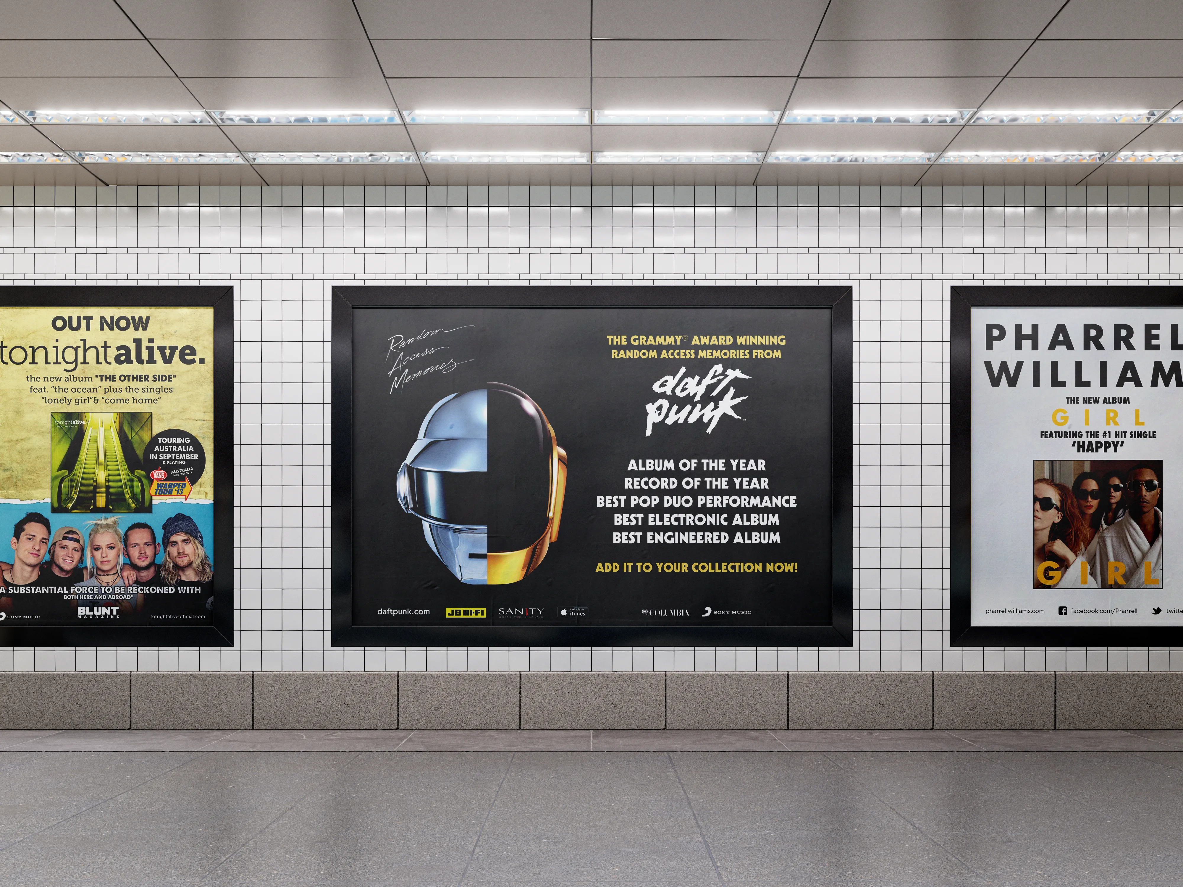 Sony — subway advertising