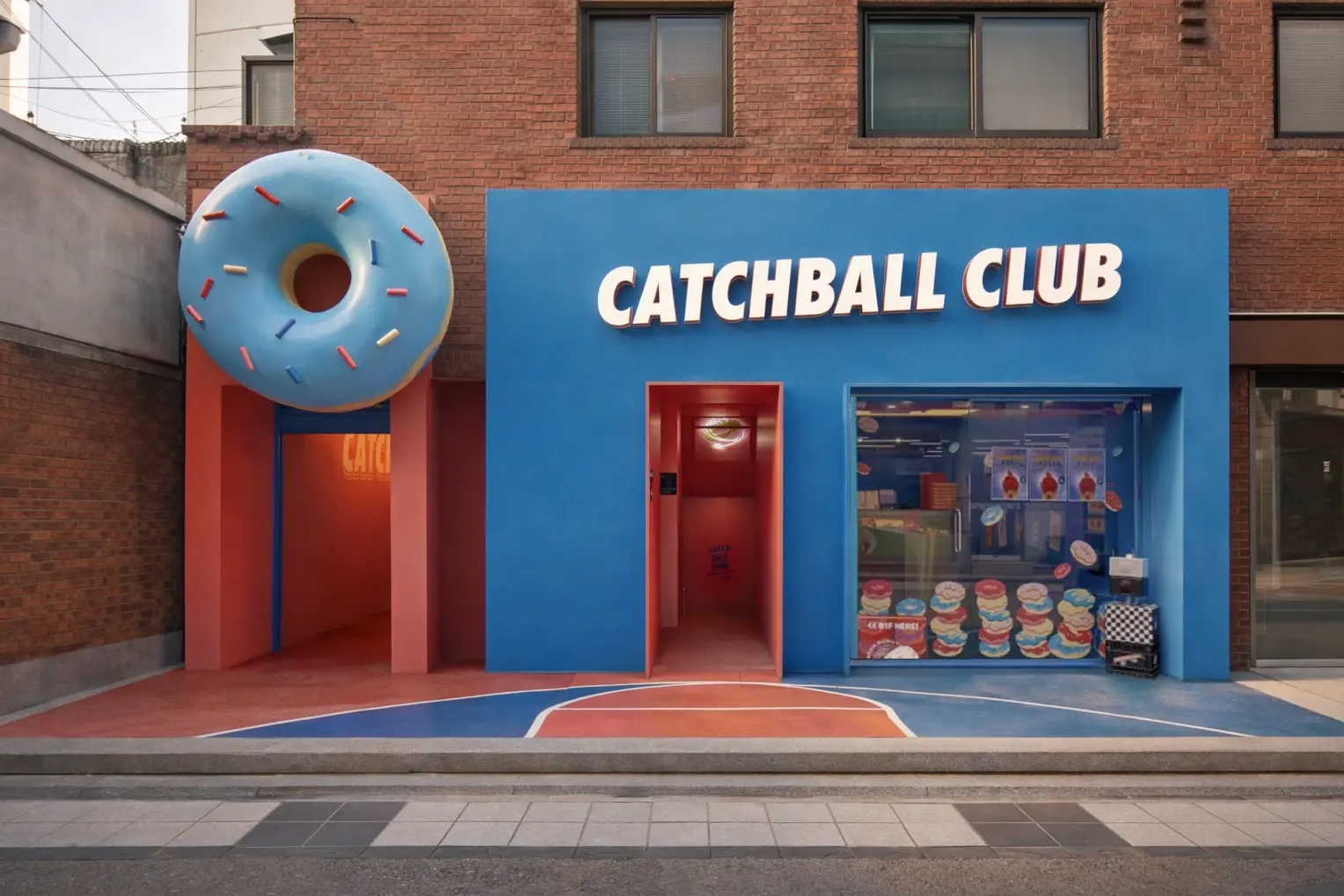 CatchBall Club — exterior detail