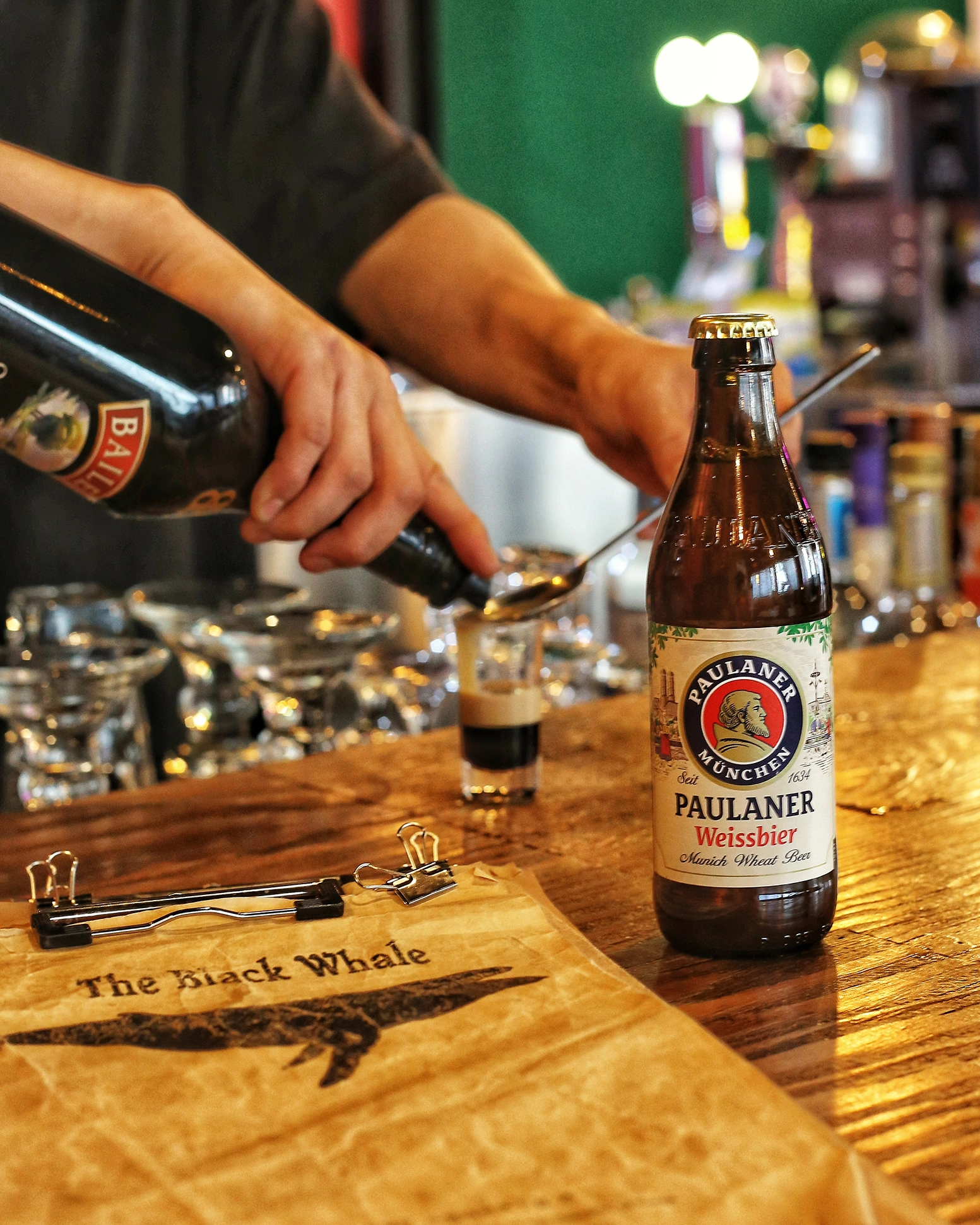The Black Whale Bar — interior detail