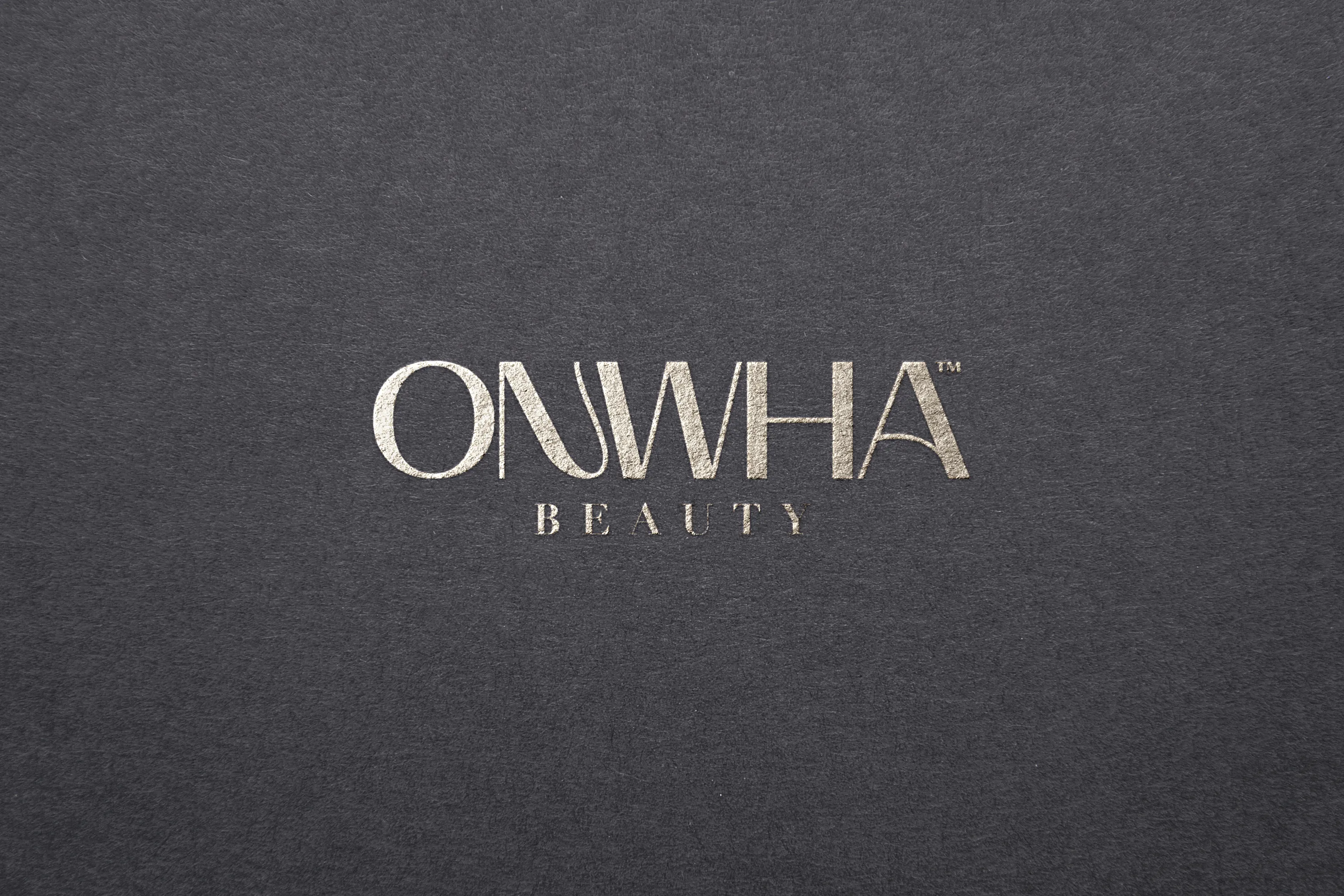 Onwha Beauty — foil logo