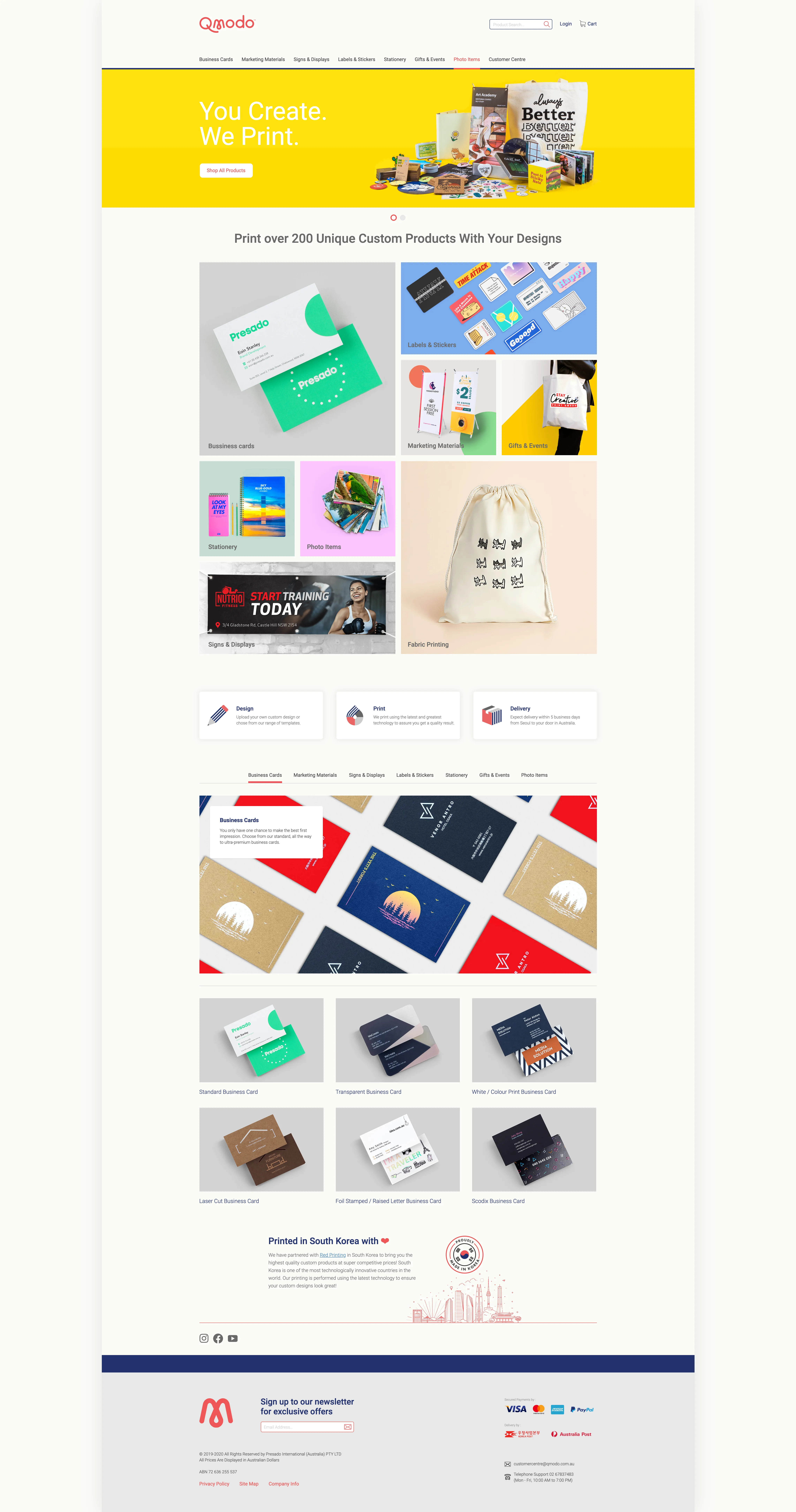 Qmodo — homepage screencapture