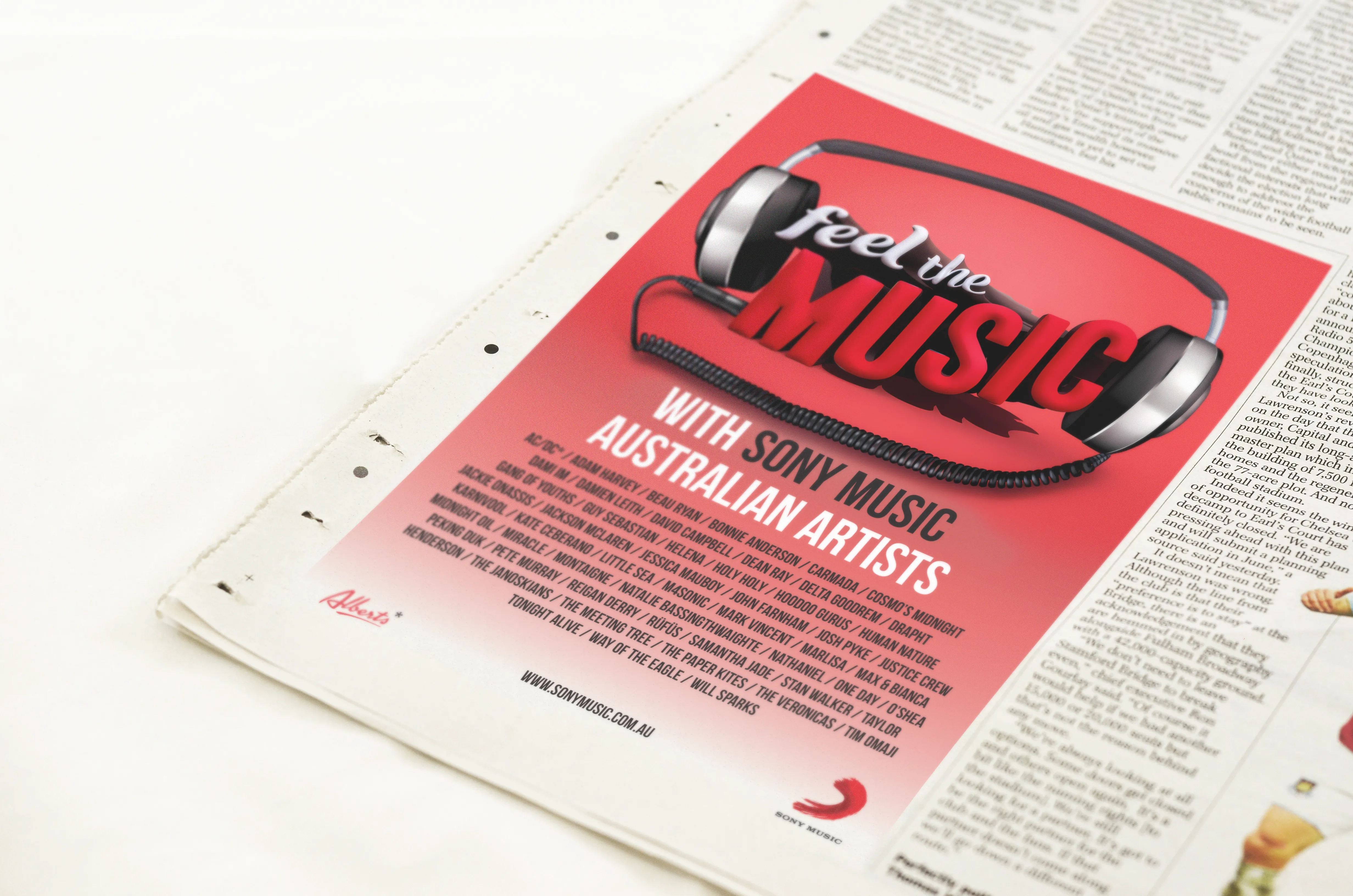 Sony — newspaper insert