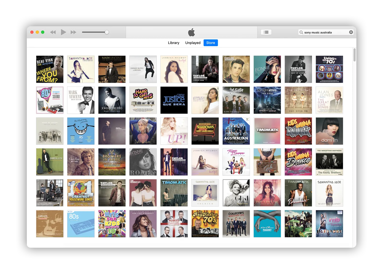 Sony — iTunes campaign Australia