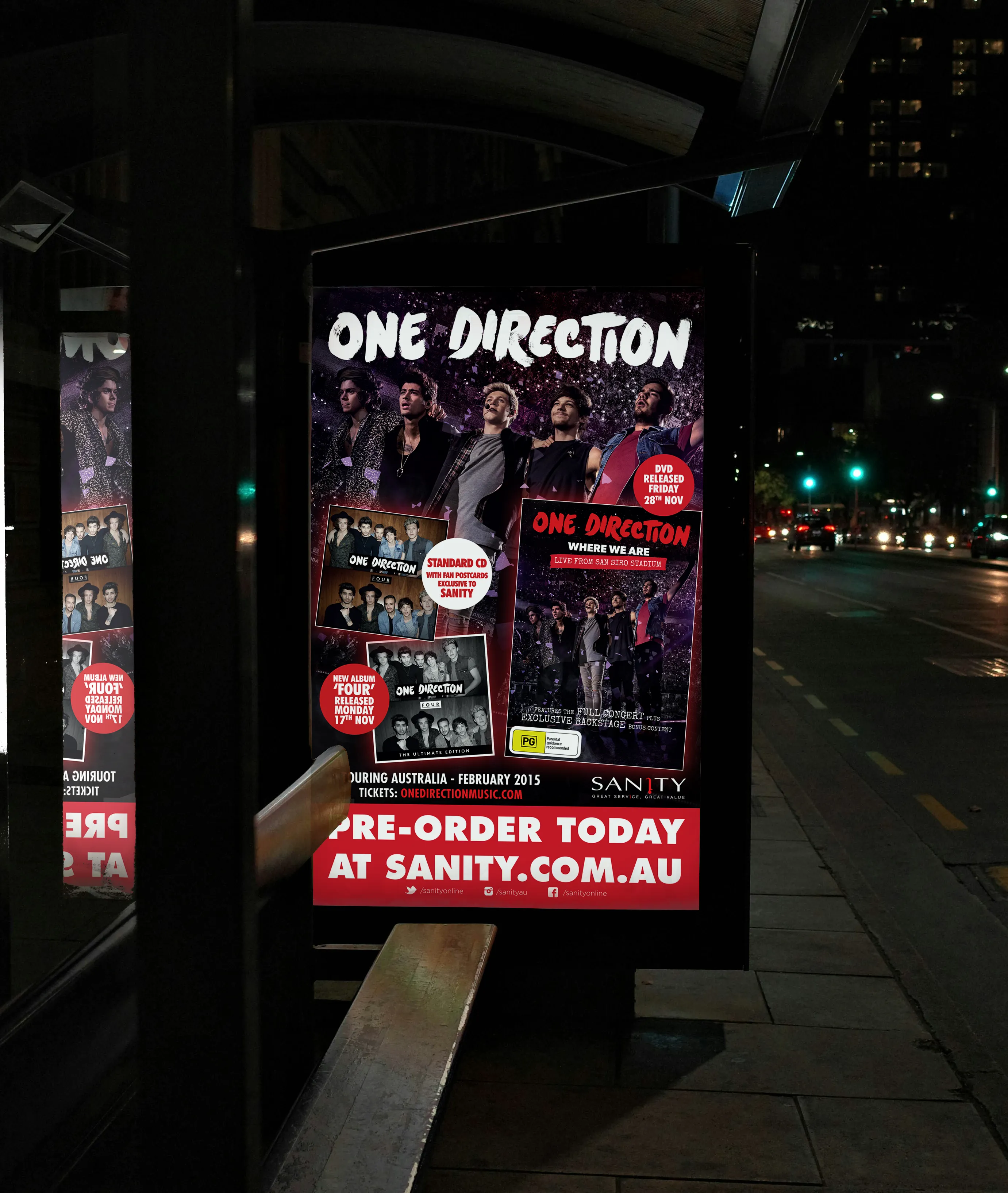 Sony — bus stop advertising