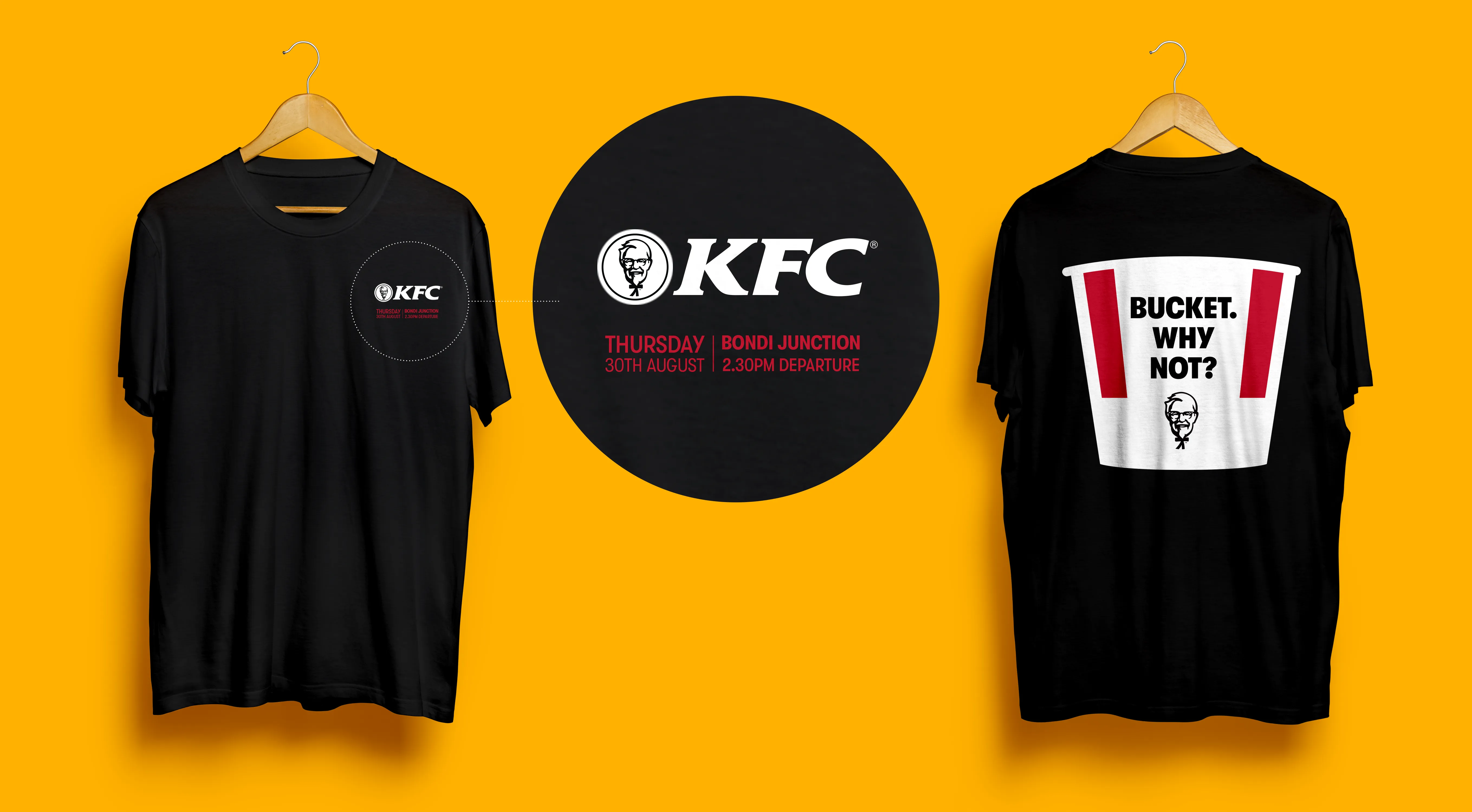 KFC — Bucket Why Not t-shirt mockup
